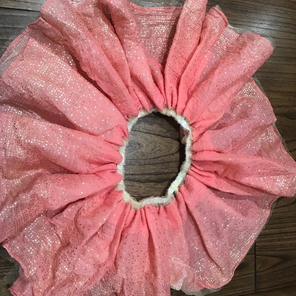 New Oh Baby Frill Tutu Pink and Gold Elastic Waist Kid Toddler - Picture 4 of 10